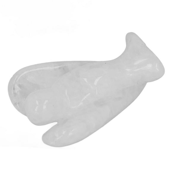 Figurine d'Ange en Cristal, Pierre 2 Po Confort Force Taille Paume Figurine d'Ange en Cristal Pièce Décorative Portable Améliore l'Environnement pour Maison Jardin Bureau