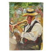 Carolines Treasures JMK1185CHF Jazz Trumpet Flag Canvas House Size Large multicolor
