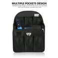 thumbnail image 3 of 1pc Multi-slots Divided Backpack Interior Bag Backpack Organizer Insert (Black), 3 of 8