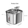 thumbnail image 2 of 74oz/2.2L Automatic Smart Pet Water Fountain With Water Level Window, Stainless, 2 of 3
