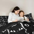 thumbnail image 4 of jejeloiu Cute Cat Kitten 7-Piece Twin Bedding Sets,Neon Rainbow Line Cat Bedding Comforter Set,White Black Sheet Sets For Girls Boys,Breathable Home Decor Reversible, 4 of 8