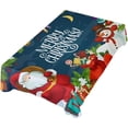 thumbnail image 5 of SKYSONIC Santa Claus Tablecloth Waterproof Washable Polyester Square Table Cover Durable Tablecloth for Kitchen Dining Table Party Decor (60 X 90 Inch), 5 of 7