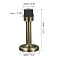 thumbnail image 2 of Uxcell Door Stopper with Rubber Tip Zinc Alloy Brushed Bronze Tone, 2 of 5
