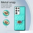 thumbnail image 5 of Phone Case for Samsung Galaxy S21 Ultra 5G Wallet Cover with Credit Card Holder Shoulder Crossbody Strap Long Lanyard Leather Cell Accessories S21ultra 21S S 21 21ultra G5 Women Girls Green, 5 of 15