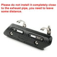 thumbnail image 6 of NS Universal Black Exhaust Muffler Pipe Heat Shield Cover Heel Guard Motorcycle, 6 of 6