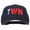 Navy, variant on Taiwan TWN Flag Embroidered Solid Cotton Pro Style Cap - Navy OSFM