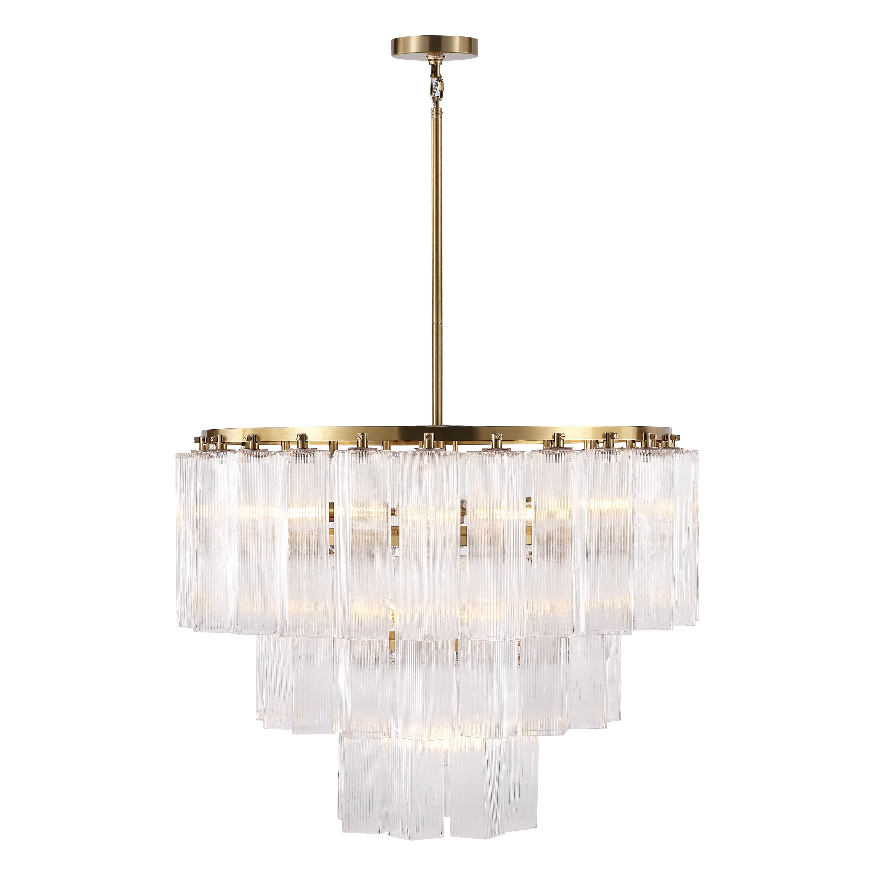 Safavieh Counture Kelcie Glass Chandelier, Clear/Gold