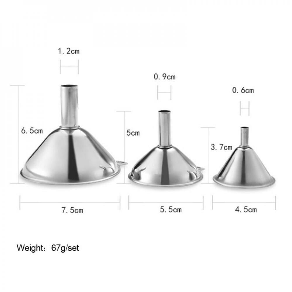 1Pc 8mm Stainless Steel Wine Funnel For All Hip Flasks Flask Filler Wine Pot JH 