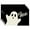 B, variant on 4 Piece Halloween Ghost Placemats Rectangular Heat Resistant Table Mats Printed Decorative Tabletop Cover for Kitchen Dining Room Parties