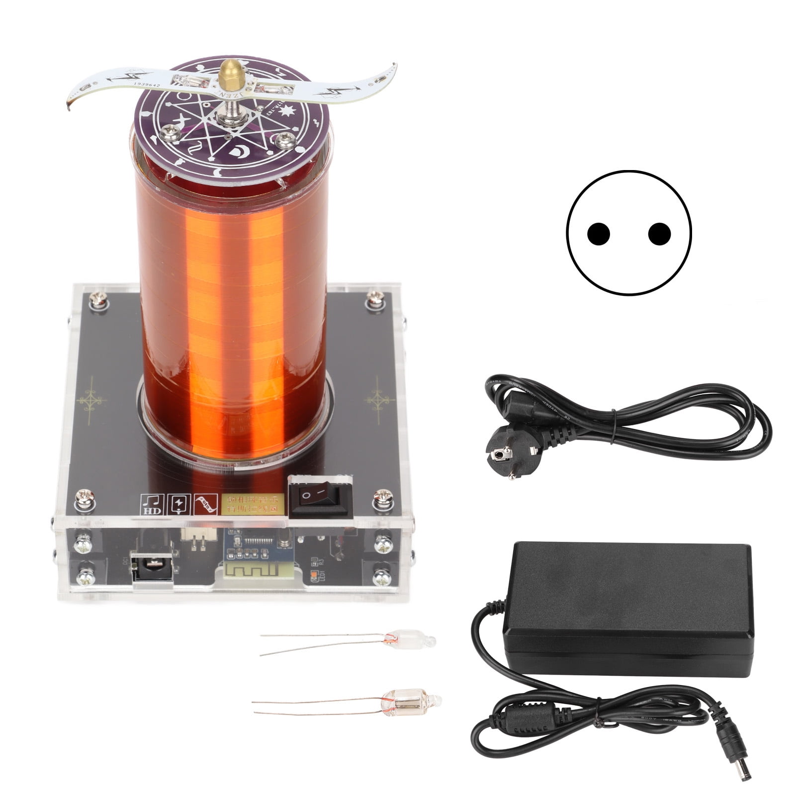 Changor Kit Bobina Di Tesla Fai Da Te | Plasma Speaker Musicale, Esperimenti Di Fisica, Trasmissione Energia Wireless - 4