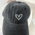 thumbnail image 6 of ZACPNCV Fashionable Boys And Girls Washed Denim Cap Baseball Cap Sunshade Hatpeaked Cap Black, 6 of 7