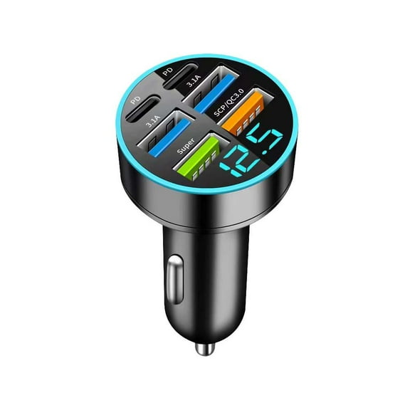 4 Port USB Super Fast Car Charger Adapters For iPhone Phones Cell Android T0Z1
