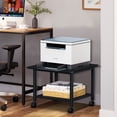 thumbnail image 6 of Leyaoyao Under Desk Printer Stand 2-Tier Mobile Printer Table w/ Storage Shelf Lockable Wheels for Home, Office, Black, 6 of 7
