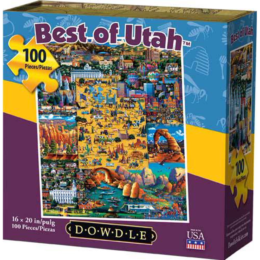 Dowdle Jigsaw Puzzle Best of Utah 100 Piece