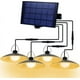 thumbnail image 1 of Lámpara solar para exteriores, impermeable, para jardín, con sensor solar, colgante, con 4 lámparas colgantes, color blanco cálido, 1 of 6