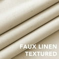 thumbnail image 4 of 100% Blackout Curtains for Bedroom Thermal Insulated Linen Textured Curtains Heat and Full Light Blocking Drapes Living Room Curtains 2 Panel Sets, Bleached Sand, 52x45 Inch, 4 of 7