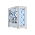 thumbnail image 6 of Corsair iCUE 5000X RGB QL Edition CC-9011233-WW White Steel / Plastic / Tempered Glass ATX Mid Tower Computer Case, 6 of 15