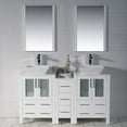 thumbnail image 2 of Sydney 60" Double w/ Vessel Sinks and Mirrors (Glossy White), 2 of 8
