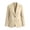 Khaki women fall button down shirt a1, variant on Women Fall Winter Collared Long Sleeve Button Down Basic Casual Blazer Solid Business Work Slim Blazer Jacket, Pink 2XL