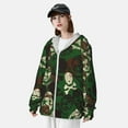 thumbnail image 3 of Balery Camouflage Skull Sudadera ligera de manga larga con capucha y protección solar UPF 50+ para hombre y mujer, ideal para pesca y running-Small, 3 of 7