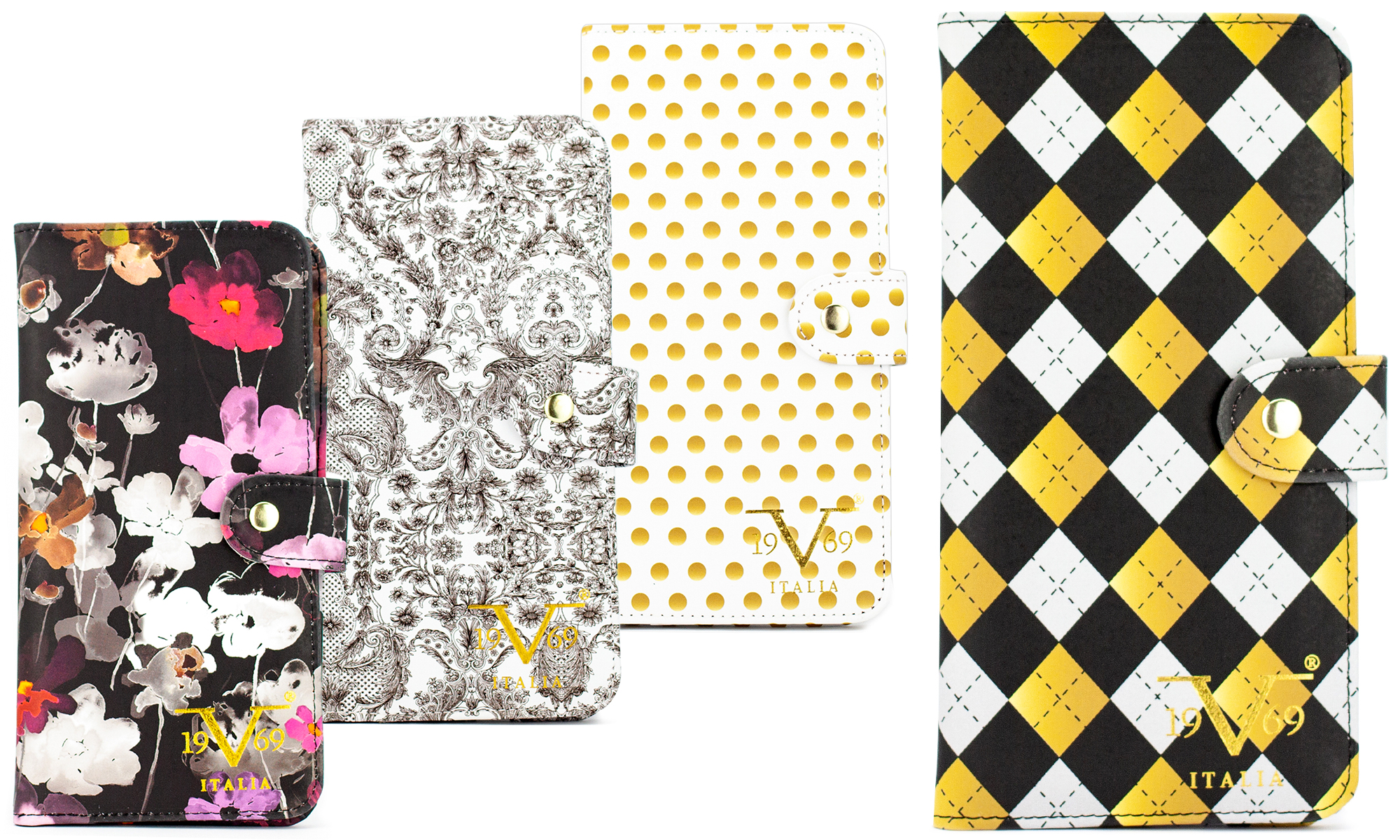 RFID Passport Cover - Sturdy, Slim and Made from PU Leather (Watercolor Flowers)