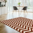 thumbnail image 2 of Claremont Chevron Terracotta Rug, Multiple Sizes, 2 of 6