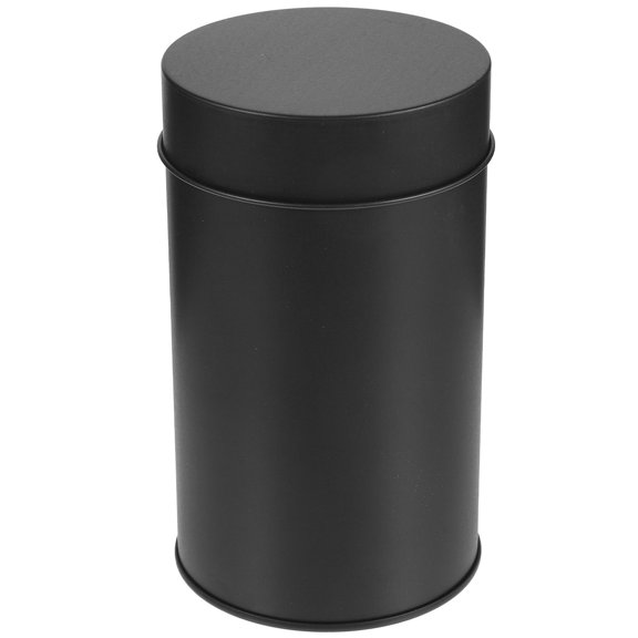 ELAYARD Black Tinplate Jar with Airtight Lid for Kitchen Storage and Home Decor
