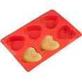 thumbnail image 4 of 4 Pack 6 Holes Heart Shaped Silicone Mold for, 4 of 4