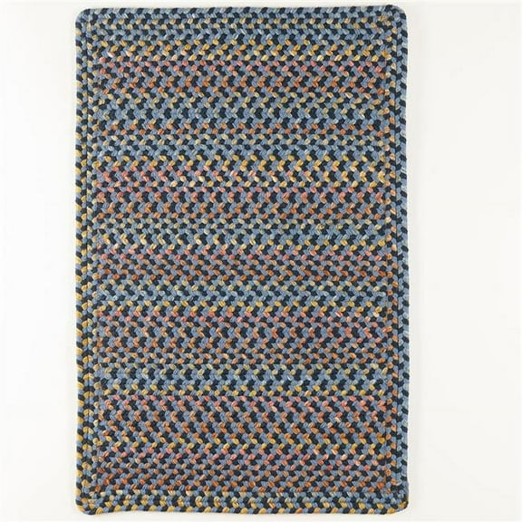 Rhody Rug WO11R120X156B 10 x 13 ft. Woodstock Rectangle Rug, Indigo & Multi Color