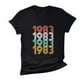 thumbnail image 4 of Camiseta de Manga Corta Holgada Fiudx con Cuello Redondo y Estampado 1982 para Mujer, 4 of 4