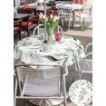 thumbnail image 6 of Outdoor Tablecloth with Umbrella Hole Zipper Spring Botanical Round Tablecloth 54" Waterproof Outside Table Cloth Watercolor Floral Leaves Sage Green Patio Table Cover Tablecloths for Picnic Party, 6 of 8