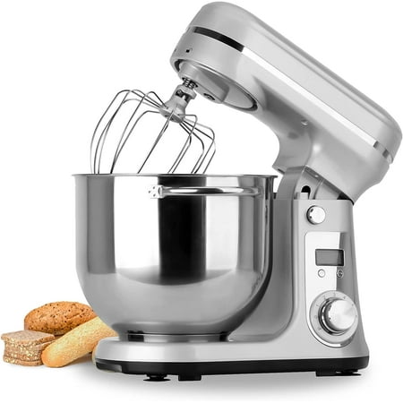 

General Kitchen General Stand Mixer 6-Speed Tilt-General Food Mixer with 6.5-QT Stainless Steel Bowl Dough Hook Flat Beater Whisk and General-Splash Cover Red (6.5-QT Gray)
