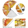 thumbnail image 2 of FMSHPON Thanksgiving Pumpkins Xmas Christmas Tree Skirt Stand Mat for Holiday Party Decoration Indoor Outdoor 36 inches, 2 of 6