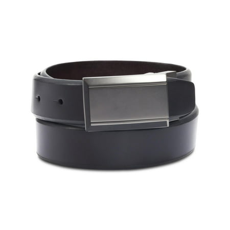 Kenneth Cole Reaction Mens Beveled Faux Leather Reversible Casual Belt