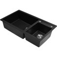 thumbnail image 3 of Tarja Fregadero Doble Gutstark Home Cuarzo Negro 84.5x48.5x22cm, 3 of 7