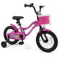 thumbnail image 1 of Costway Vélo pour Enfants de 14 Pouces avec Roues Stabilisatrices, Panier, Freins à Main et à Rétropédalage, Siège Ajustable, 1 of 9