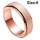 thumbnail image 2 of Dinheiro Elegante anillo de acero inoxidable, anillo esmerilado de acero de titanio, 2 of 5