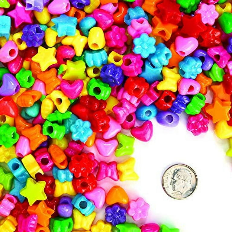 Colorations Yellow Pony Beads - 1/2 lb.