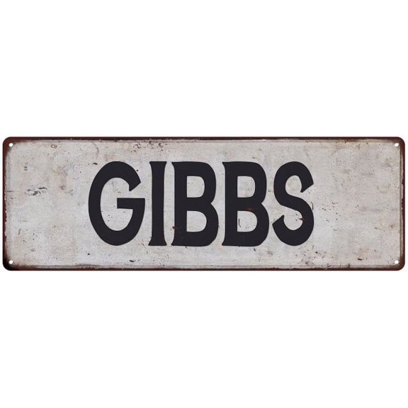 GIBBS Vintage Look Rustic Chic Metal Sign 6x18 106180036247