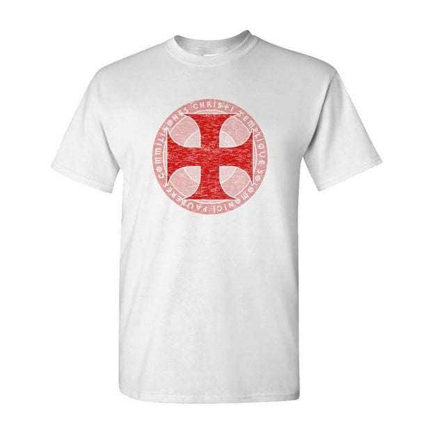 Gooder Deals Knights Templar Christian Jesus Christ God Cotton Unisex T Shirt Walmart Com Walmart Com