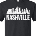 thumbnail image 4 of Inktastic Nashville Skyline Grunge T-Shirt, 4 of 5