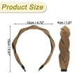 thumbnail image 5 of Unique Bargains Braided Headbands Head Bands for Women's Hair Non-slip Hairhoop Weaving Shape Accessories Brown, 5 of 7