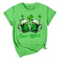 thumbnail image 4 of Dgankt Womens&nbsp;Tops St. Patricks Day Shirt for Women Short Sleeved Crew Neck Pullover Graphic Tee Tops,Sizes S-3XL, 4 of 5