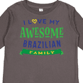 thumbnail image 4 of Inktastic Awesome Brazilian Family Reunion Boys or Girls Long Sleeve Toddler T-Shirt, 4 of 5