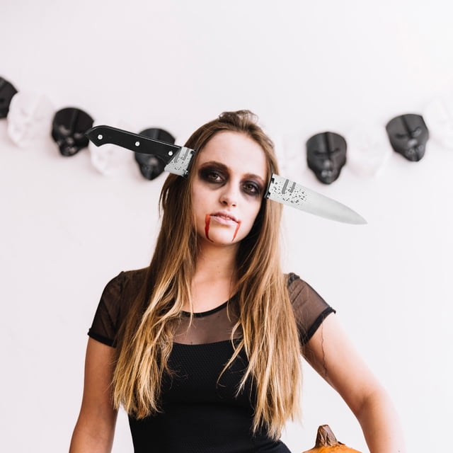 Fiudx Diadema de Terror para Halloween, Diseño Sangriento y Aterrador, Decoración de Fiesta Espeluznante, Accesorio de Disfraz Único, Ideal para Bromas de Halloween, Versátil para Cosplay, Juego de 1