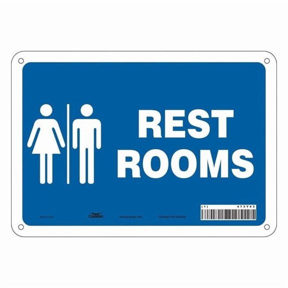 Condor Safety Sign,7 in x 10 in,Polyethylene 473Y43