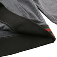 thumbnail image 6 of AACA Men's Varsity Patch Hoodie, Colorblock Pullover Sweatshirt for HBCU Pride, Red, 6 of 7