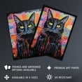 thumbnail image 2 of Therapy Cat Therapist Whimsical Pet Portrait Large Wall Art Poster Print Thick Paper 18X24 Inch, 2 of 5