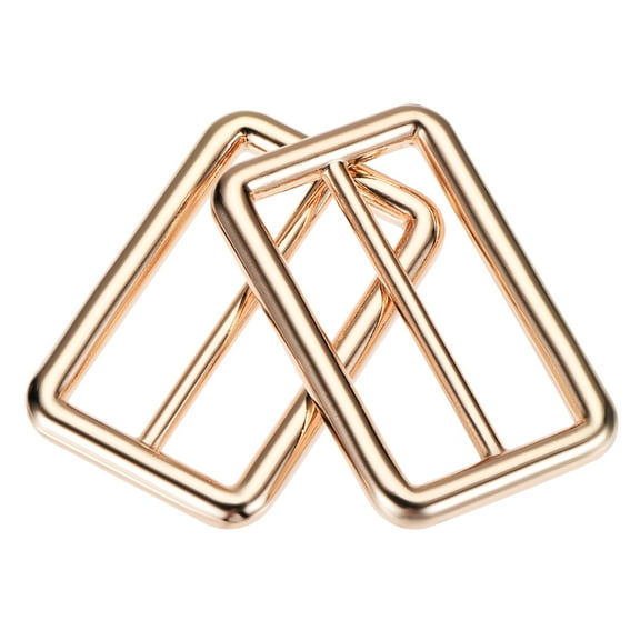Uxcell 38mm Metal Slide Buckle Zinc Alloy Electroplated Gold Tone 4 Pack