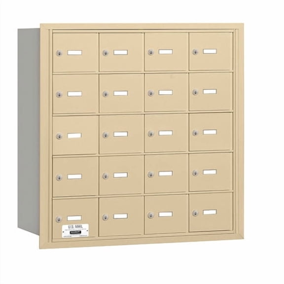 Salsbury Industries 20 Door Rear Load 4B Horizontal Mail Center